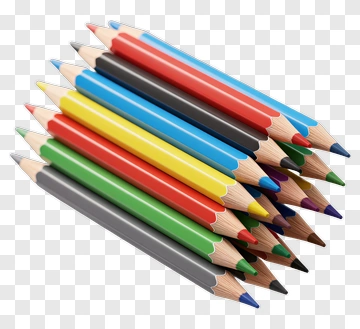 Colorful Colored Pencils PNG