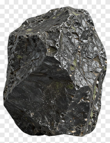 Rock With Textured Surface PNG
