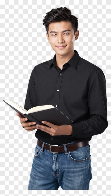 Teacher Holding A Book PNG