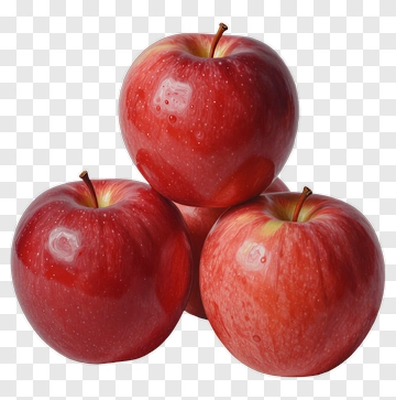 Red Apples Stacked Together PNG
