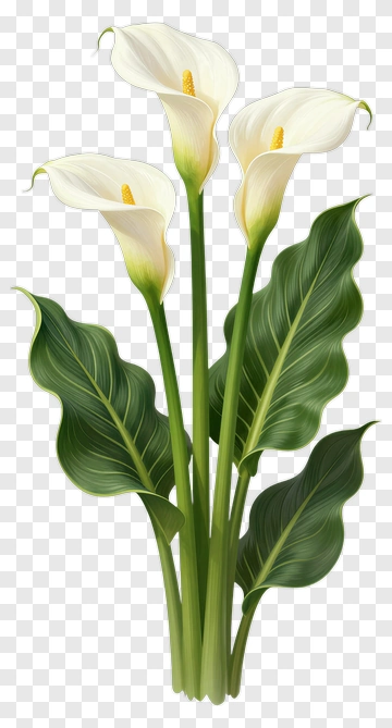 Calla Lily Flower Bouquet PNG
