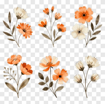 Colorful Floral Arrangement PNG