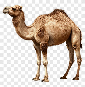 Realistic Camel Standing PNG