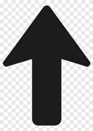 Black Upward Arrow PNG