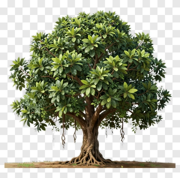 Realistic Tree With Lush Green Leaves PNG