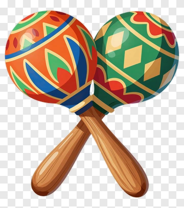 Colorful Maracas PNG
