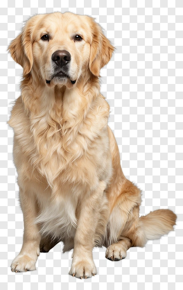 Golden Retriever Sitting PNG