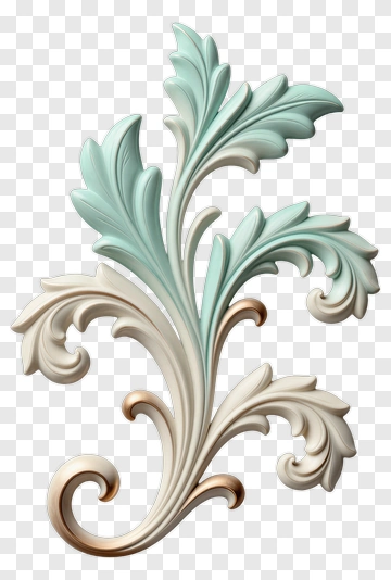 Decorative Floral Ornament PNG