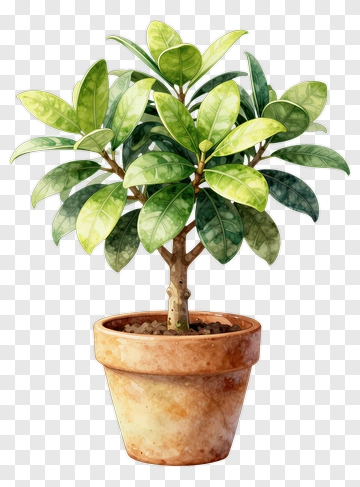 Potted Green Plant PNG