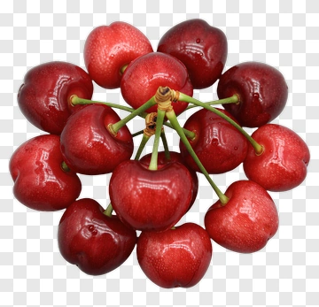 Fresh Red Cherries PNG