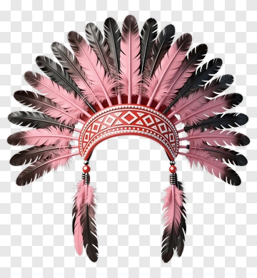 Colorful Feather Headdress PNG