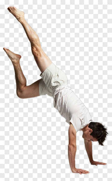 Man Performing A Handstand PNG