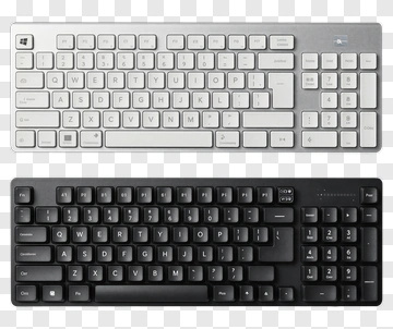 White And Black Computer Keyboards PNG