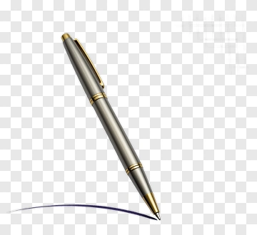 Silver Pen Writing On Paper PNG