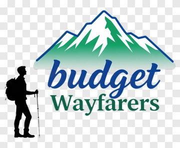 Hiker Silhouette With Budget Wayfarers Logo PNG