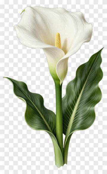 Elegant Calla Lily Flower PNG