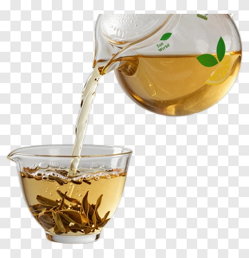 Tea Being Poured Into A Glass Cup PNG