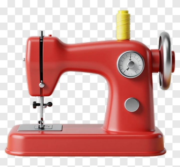 Red Sewing Machine PNG