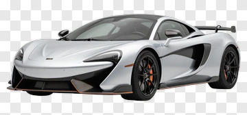 Silver Sports Car PNG