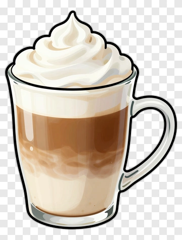 Coffee Cup With Whipped Cream PNG