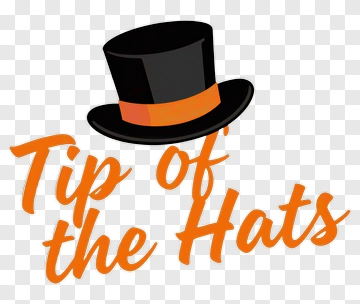 Tip Of The Hats With A Black Top Hat PNG
