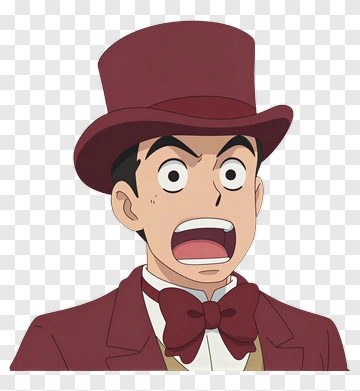 Surprised Man In A Top Hat PNG