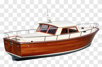 Wooden Fishing Boat PNG