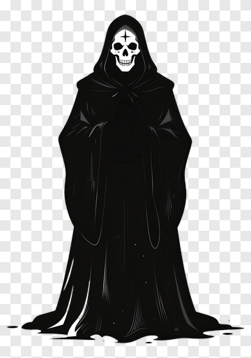 Cartoon Grim Reaper Character PNG