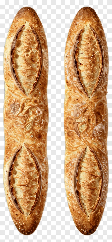 Golden Croissant With Flaky Layers PNG