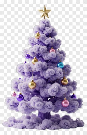 Colorful Felt Christmas Tree PNG