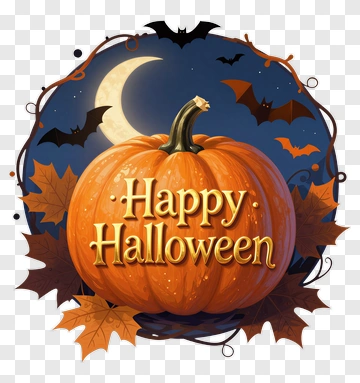 Happy Halloween Pumpkin PNG