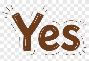 Yes Text Illustration PNG
