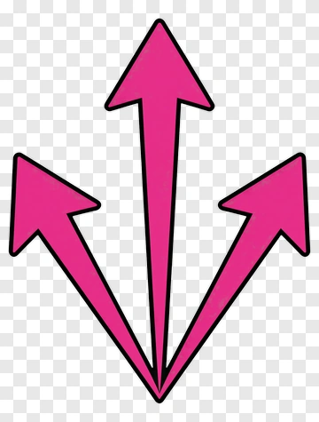 Pink Arrows Pointing Upward PNG