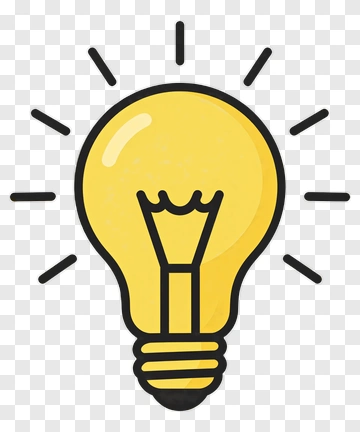 Cartoon Light Bulb PNG