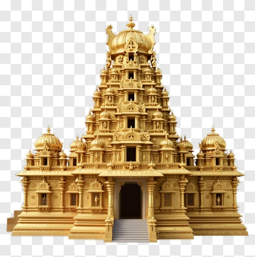 Golden Temple Structure PNG