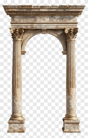 Classic Marble Archway PNG