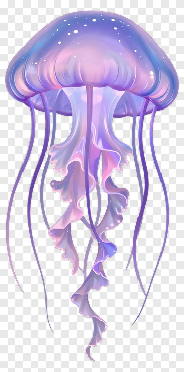 Colorful Jellyfish PNG