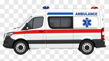 Ambulance Vehicle Side View PNG
