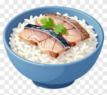 Sushi Bowl With Salmon And Rice PNG