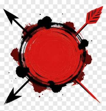 Red Target With Arrows PNG