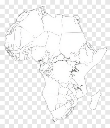 Outline Map Of Africa PNG