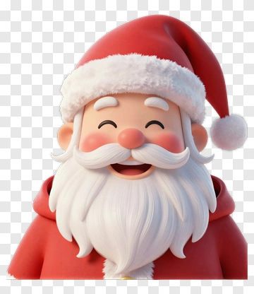 Cartoon Santa Claus Smiling PNG