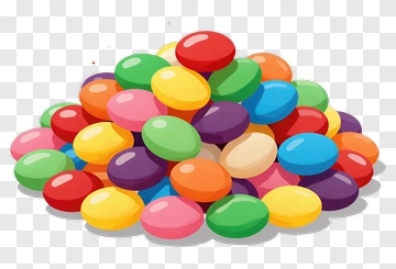 Colorful Candy Pile PNG