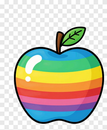 Colorful Apple PNG