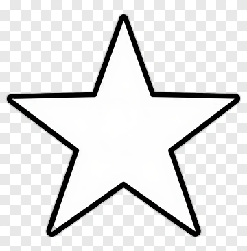 White Star Outline PNG