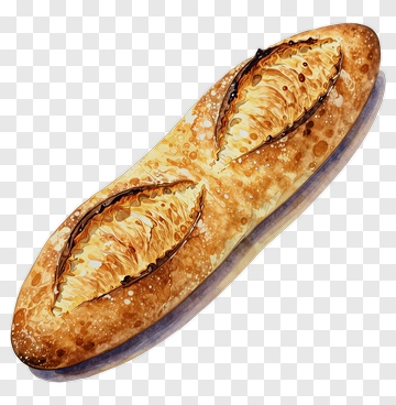 Freshly Baked Bread Loaf PNG
