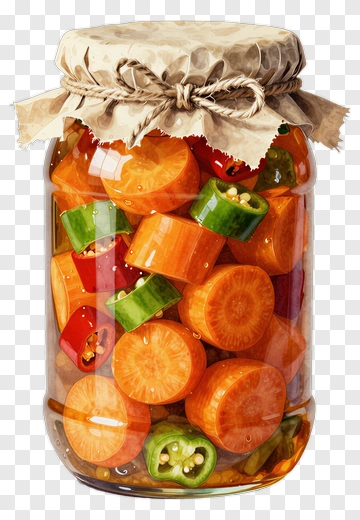 Jar Of Pickled Vegetables PNG