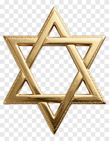 Gold Star Of David PNG