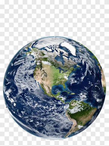 Earth Globe In Space PNG
