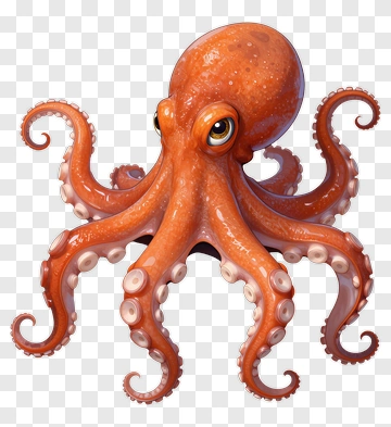 Cartoon Octopus PNG